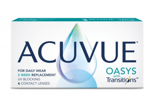 Контактные линзы ACUVUE OASYS with Transitions, 6 линз