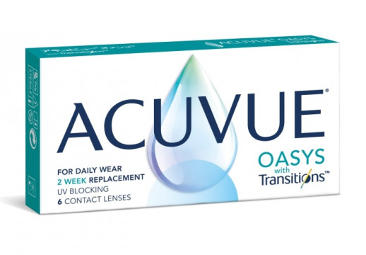 Контактные линзы ACUVUE OASYS with Transitions, 6 линз