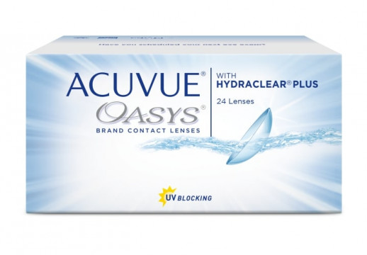 Контактные Линзы ACUVUE OASYS with HYDRACLEAR PLUS, 24 линзы