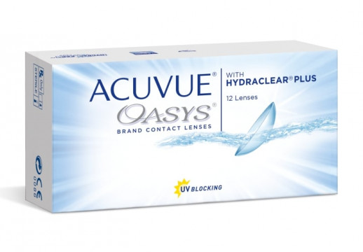 Контактные Линзы ACUVUE OASYS with HYDRACLEAR PLUS, 12 линз