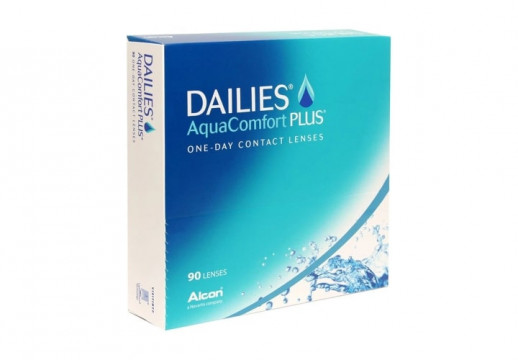 Контактные Линзы DAILIES AquaComfort PLUS, 90 линз