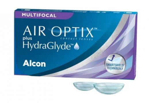 Контактные Линзы AIR OPTIX plus HydraGlyde Multifocal, 3 линзы