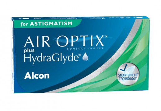 Контактные Линзы AIR OPTIX plus HydraGlyde for Astigmatism, 3 линзы