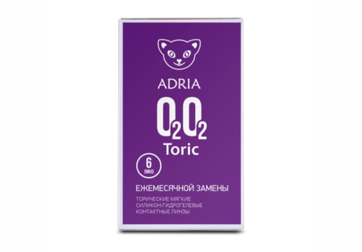 Контактные линзы Adria O2O2 TORIC, 6 линз
