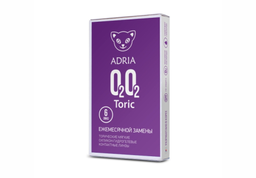 Контактные линзы Adria O2O2 TORIC, 6 линз