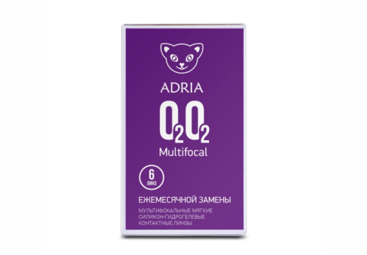Контактные линзы Adria O2O2 MULTIFOCAL, 6 линз