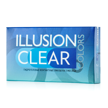 Контактные линзы ILLUSION CLEAR, 2 линзы
