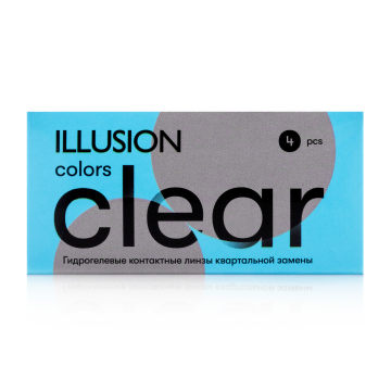 Контактные линзы ILLUSION CLEAR, 4 линзы