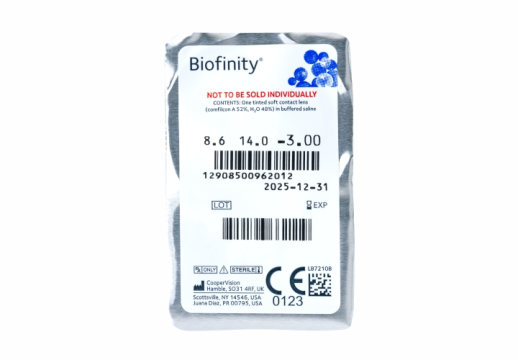 Контактные линзы Biofinity, 3 линзы